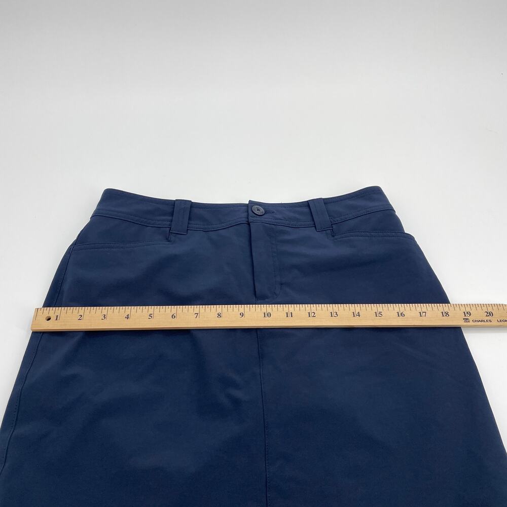 EDDIE BAUER Stretch Mini Skort Womens Size 4 Outdoor Hiking Preppy Skirt Blue - Picture 6 of 8